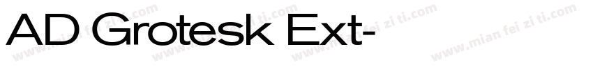 AD Grotesk Ext字体转换